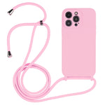 クロスボディランヤード液体シリコンケース、iPhone 16 Pro Max用、iPhone 16 Pro用、iPhone 16 Plus用