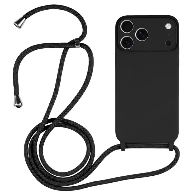 クロスボディランヤード液体シリコンケース、iPhone 17 Pro Max用、iPhone 17 Pro用、iPhone 17用、iPhone Air用