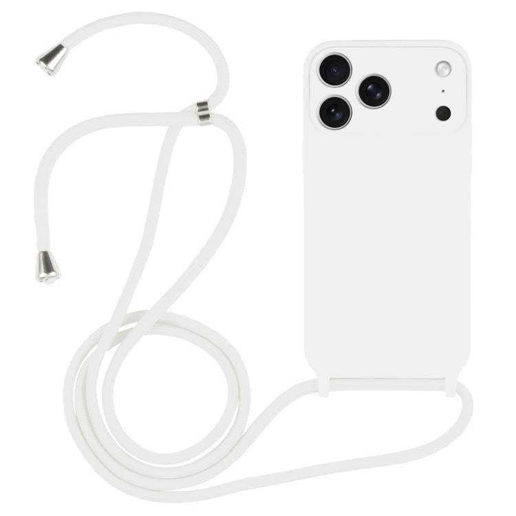 クロスボディランヤード液体シリコンケース、iPhone 17 Pro Max用、iPhone 17 Pro用、iPhone 17用、iPhone Air用