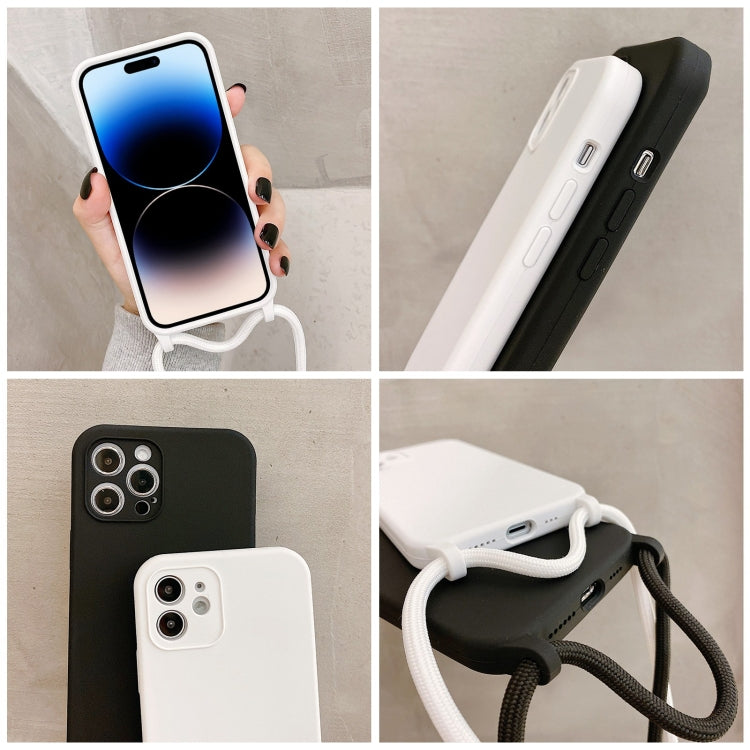 クロスボディランヤード液体シリコンケース、iPhone 16 Pro Max用、iPhone 16 Pro用、iPhone 16 Plus用