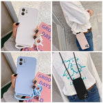 クロスボディランヤード液体シリコンケース、iPhone 16 Pro Max用、iPhone 16 Pro用、iPhone 16 Plus用