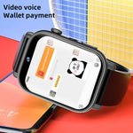 UNIWA X1S 1.9インチ IP67防水 4G Android 8.1デュアルカメラスマートウォッチ 温度測定対応、1G+8G、2G+16G