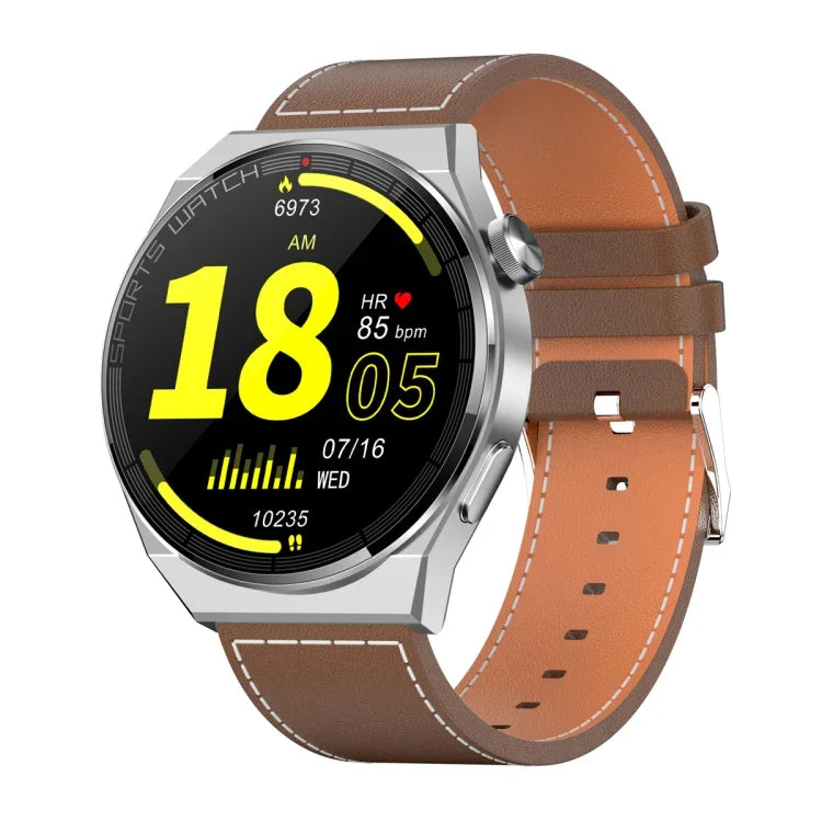 KT62 1.36インチ TFTラウンドスクリーンスマートウォッチ Bluetooth通話/血中酸素モニタリング対応、シリコンストラップ、レザーストラップ、スチールストラップ