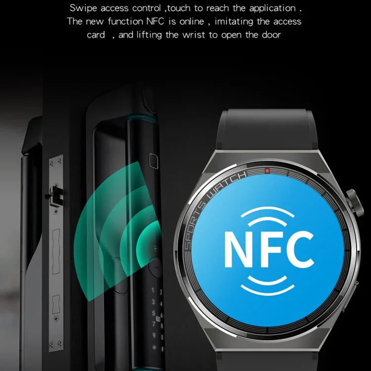 KT62 1.36インチ TFTラウンドスクリーンスマートウォッチ Bluetooth通話/血中酸素モニタリング対応、シリコンストラップ、レザーストラップ、スチールストラップ