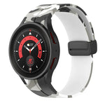 マグネットクラスプ迷彩シリコンウォッチバンド、Samsung Galaxy Watch5 / 5 Pro / Watch 4 / 4 Classic用
