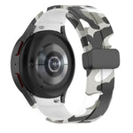 マグネットクラスプ迷彩シリコンウォッチバンド、Samsung Galaxy Watch5 / 5 Pro / Watch 4 / 4 Classic用