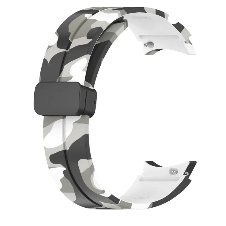 マグネットクラスプ迷彩シリコンウォッチバンド、Samsung Galaxy Watch5 / 5 Pro / Watch 4 / 4 Classic用