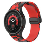マグネットクラスプ迷彩シリコンウォッチバンド、Samsung Galaxy Watch5 / 5 Pro / Watch 4 / 4 Classic用