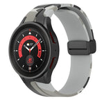 マグネットクラスプ迷彩シリコンウォッチバンド、Samsung Galaxy Watch5 / 5 Pro / Watch 4 / 4 Classic用