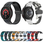 マグネットクラスプ迷彩シリコンウォッチバンド、Samsung Galaxy Watch5 / 5 Pro / Watch 4 / 4 Classic用
