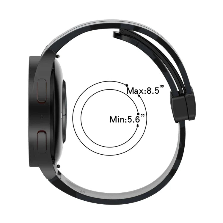 マグネットクラスプ迷彩シリコンウォッチバンド、Samsung Galaxy Watch5 / 5 Pro / Watch 4 / 4 Classic用