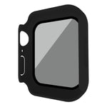 フロストPC + 防スパイ 強化ガラス一体型ウォッチ保護ケース、Apple Watch SE 2025 / 2023 / 2022 44mm用、Apple Watch SE 2025 / 2023 / 2022 40mm用、Apple Watch Ultra 3 / 2 / 1 49mm用、Apple Watch 9 / 8 45mm用、Apple Watch 9 / 8 41mm用