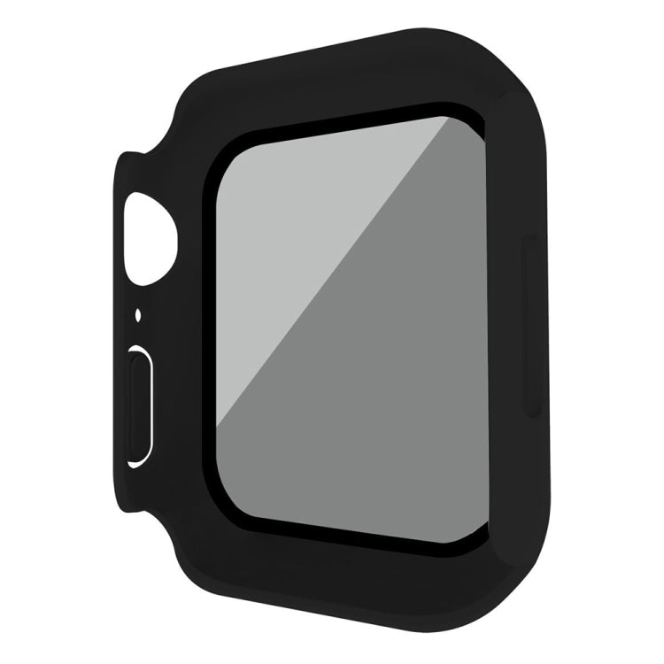 フロストPC + 防スパイ 強化ガラス一体型ウォッチ保護ケース、Apple Watch SE 2025 / 2023 / 2022 44mm用、Apple Watch SE 2025 / 2023 / 2022 40mm用、Apple Watch Ultra 3 / 2 / 1 49mm用、Apple Watch 9 / 8 45mm用、Apple Watch 9 / 8 41mm用