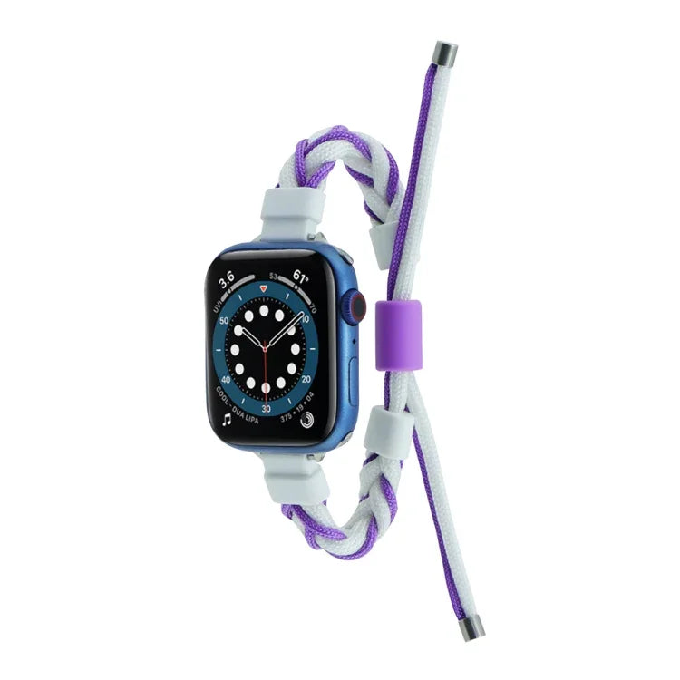 シリコンビーン編み込みコード ナイロンウォッチバンド Apple Watch 42mm用、Apple Watch 38mm用