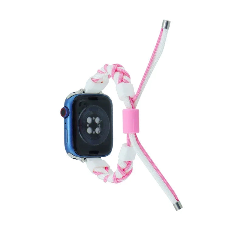 シリコンビーン編み込みコード ナイロンウォッチバンド Apple Watch 42mm用、Apple Watch 38mm用