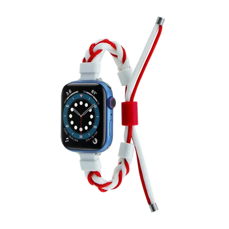 シリコンビーン編み込みコード ナイロンウォッチバンド Apple Watch 42mm用、Apple Watch 38mm用