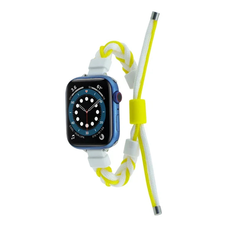 シリコンビーン編み込みコード ナイロンウォッチバンド Apple Watch 42mm用、Apple Watch 38mm用