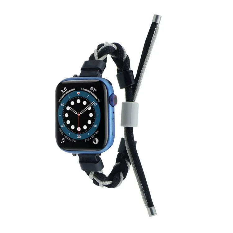 シリコンビーン編み込みコード ナイロンウォッチバンド Apple Watch 42mm用、Apple Watch 38mm用