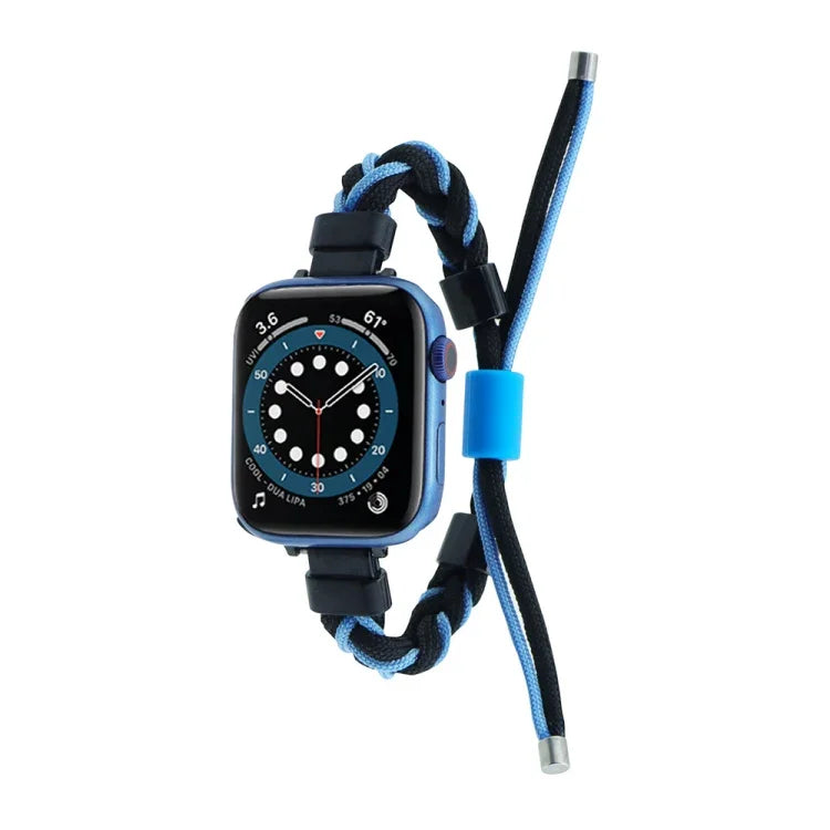 シリコンビーン編み込みコード ナイロンウォッチバンド Apple Watch 42mm用、Apple Watch 38mm用