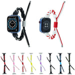 シリコンビーン編み込みコード ナイロンウォッチバンド Apple Watch 42mm用、Apple Watch 38mm用