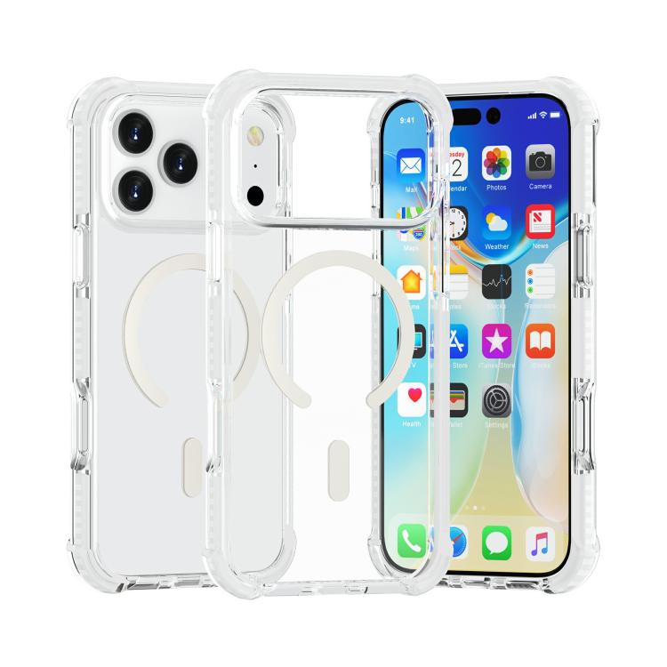 アクリルMagsafe磁気耐衝撃電話ケース、iPhone 17e / 16e用、iPhone 17 Pro Max用、iPhone 17 Pro用、iPhone 17用、iPhone Air用