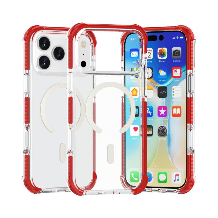 アクリルMagsafe磁気耐衝撃電話ケース、iPhone 17e / 16e用、iPhone 17 Pro Max用、iPhone 17 Pro用、iPhone 17用、iPhone Air用