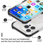アクリルMagsafe磁気耐衝撃電話ケース、iPhone 16 Pro Max用、iPhone 16 Pro用、iPhone 16 Plus用、iPhone 16用、iPhone 15 Pro Max用