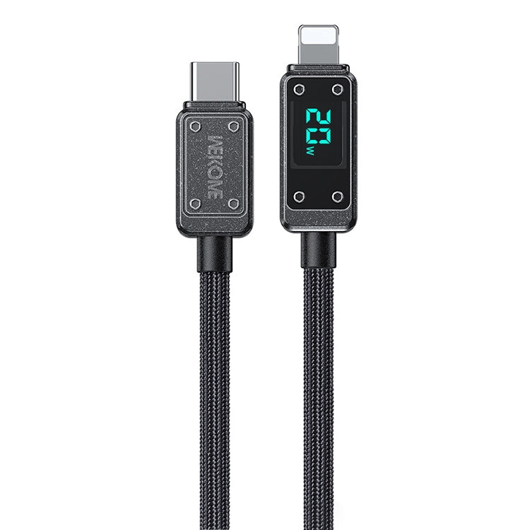 WK WDC-08 PD 20W USB-C/Type-C から 8ピン デジタル表示データケーブル、長さ：1m、WDC-08