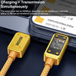 WK WDC-08 PD 20W USB-C/Type-C から 8ピン デジタル表示データケーブル、長さ：1m、WDC-08