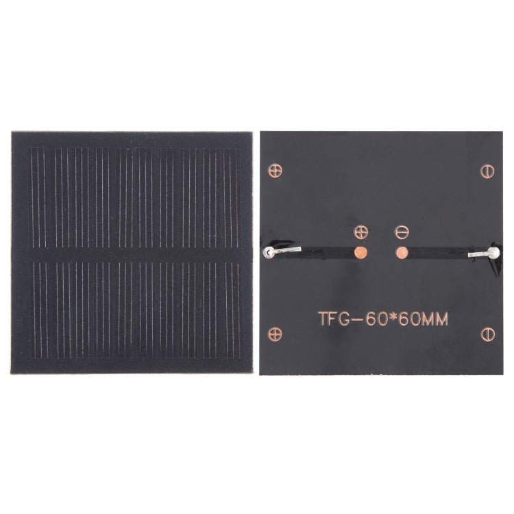DIY 太陽光発電バッテリー ソーラーパネルモジュールセル、5V 0.3W 60mAh 60 x 60mm、6V 0.2W 60mAh 70 x 25mm、5V 0.25W 50mAh 80 x 30mm、5V 0.3W 140mAh 84.5 x 84.5mm、5V 1.3W 250mAh 84 x 175mm、5V 3W 600mAh 190 x 110mm、6V 3W 500mAh 169.5 x 116mm