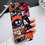 Painted Pattern Precise Hole PC Phone Case, For iPhone 14 Pro Max