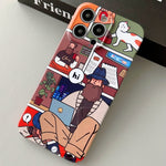 Painted Pattern Precise Hole PC Phone Case, For iPhone 12 Pro