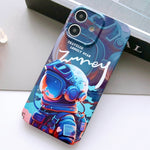 Painted Pattern Precise Hole PC Phone Case, For iPhone 11