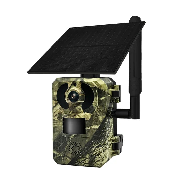 ESCAM QF380 4MP ネットワークソーラーPIRアラートスマート野生動物狩猟カメラ、EU版、AU版、US版