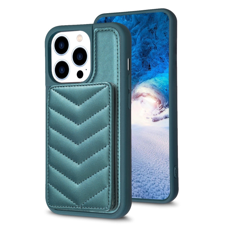 BF26 Wave Pattern Card Bag Holder Phone Case, For iPhone 15 Pro Max, For iPhone 14 Plus, For iPhone 14 / 13, For iPhone 15 Pro, For iPhone 15 Plus, For iPhone 14 Pro