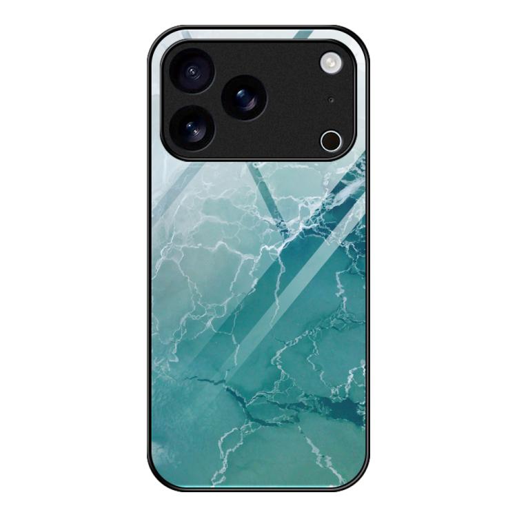 大理石柄ガラス保護電話ケース、iPhone 17 Pro Max用、iPhone 17 Pro用、iPhone 17用、iPhone Air用、iPhone 15 Pro Max用、iPhone 15 Pro用