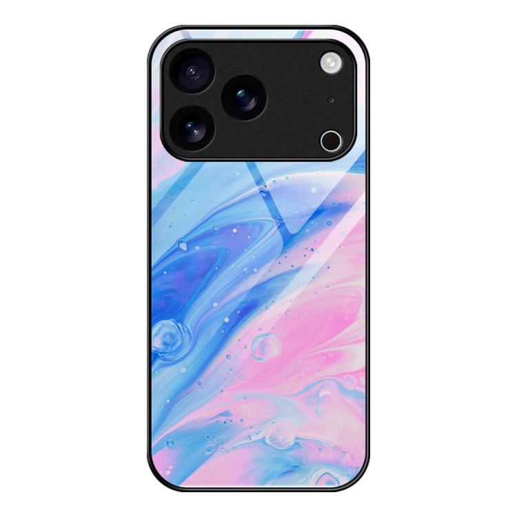大理石柄ガラス保護電話ケース、iPhone 17 Pro Max用、iPhone 17 Pro用、iPhone 17用、iPhone Air用、iPhone 15 Pro Max用、iPhone 15 Pro用