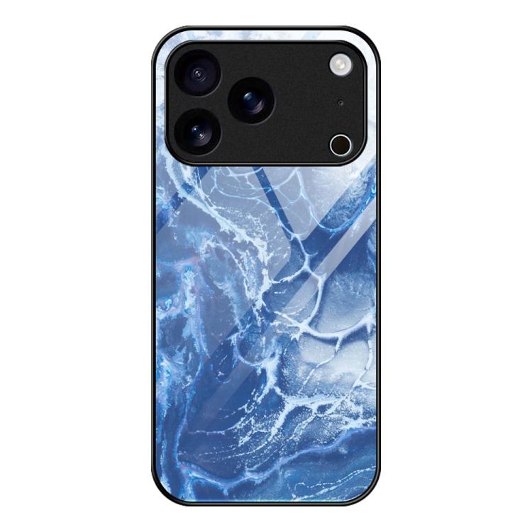大理石柄ガラス保護電話ケース、iPhone 17 Pro Max用、iPhone 17 Pro用、iPhone 17用、iPhone Air用、iPhone 15 Pro Max用、iPhone 15 Pro用