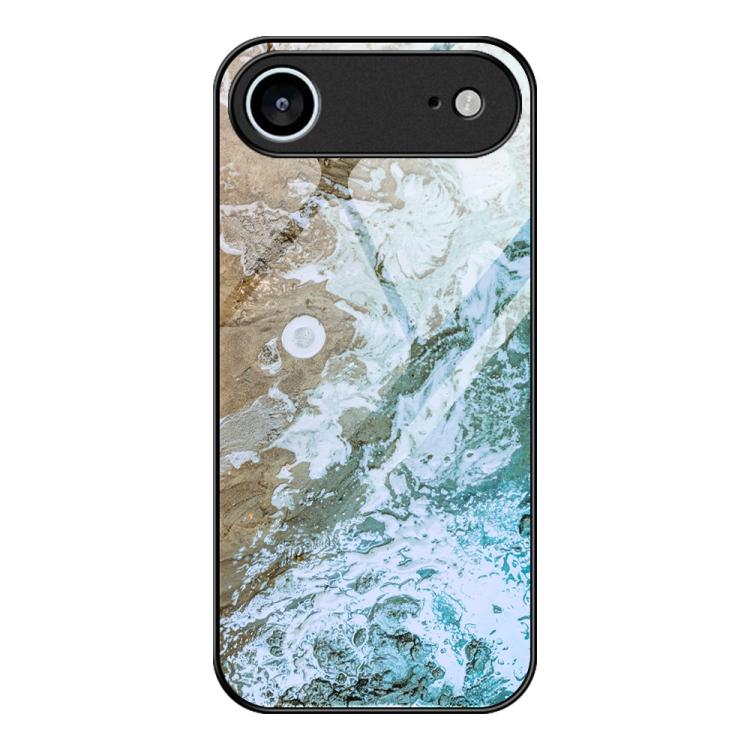 大理石柄ガラス保護電話ケース、iPhone 17 Pro Max用、iPhone 17 Pro用、iPhone 17用、iPhone Air用、iPhone 15 Pro Max用、iPhone 15 Pro用