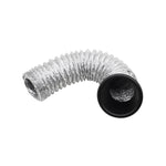 XH-UN099 Carbon Fiber Car Front Bumper Turbo Air Intake Inlet Pipe Air Funnel Kit, Round, Square