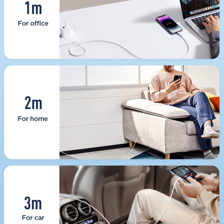 JOYROOM SA26-CL3 フラッシュチャージシリーズ 30W USB-C / Type-C から 8ピン 急速充電データケーブル、1m