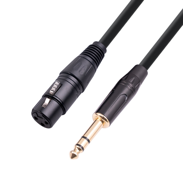 6.35mm 1/4 TRSオスからXLR 3ピンメスメイクロフォンケーブル、1m、1.8m、3m、5m、10m