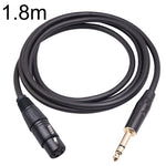 6.35mm 1/4 TRSオスからXLR 3ピンメスメイクロフォンケーブル、1m、1.8m、3m、5m、10m