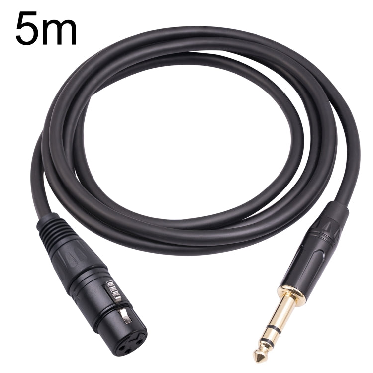 6.35mm 1/4 TRSオスからXLR 3ピンメスメイクロフォンケーブル、1m、1.8m、3m、5m、10m