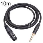 6.35mm 1/4 TRSオスからXLR 3ピンメスメイクロフォンケーブル、1m、1.8m、3m、5m、10m