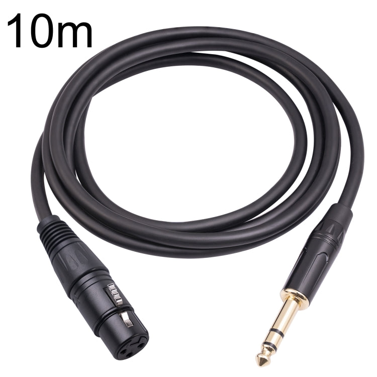 6.35mm 1/4 TRSオスからXLR 3ピンメスメイクロフォンケーブル、1m、1.8m、3m、5m、10m