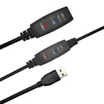 USB 3.0 オス to メス スーパー スピード延長ケーブル 5m、10m