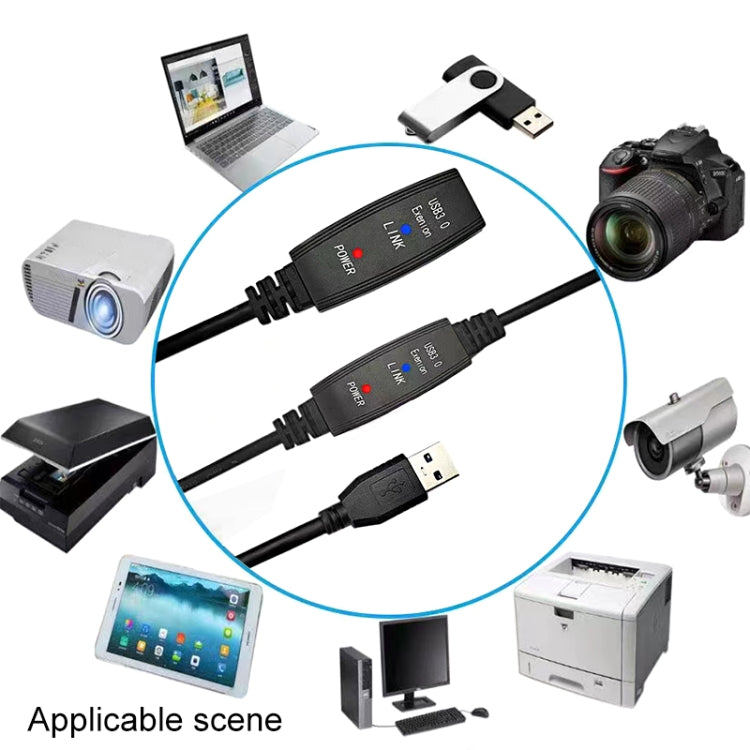 USB 3.0 オス to メス スーパー スピード延長ケーブル 5m、10m