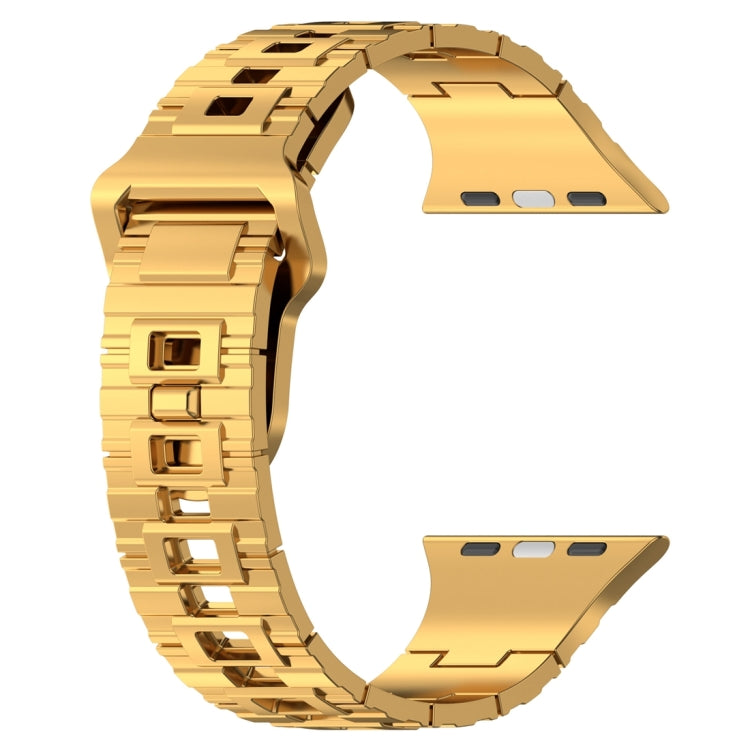 スクエアバックルアーマースタイルシリコンウォッチバンド、Apple Watch 7 41mm用、Apple Watch 7 45mm用、Apple Watch SE 40mm用