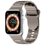 スクエアバックルアーマースタイルシリコンウォッチバンド、Apple Watch SE 44mm用、Apple Watch 6 40mm用、Apple Watch 6 44mm用